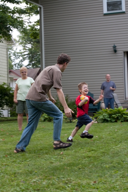 Brandon and Daddy having fun!